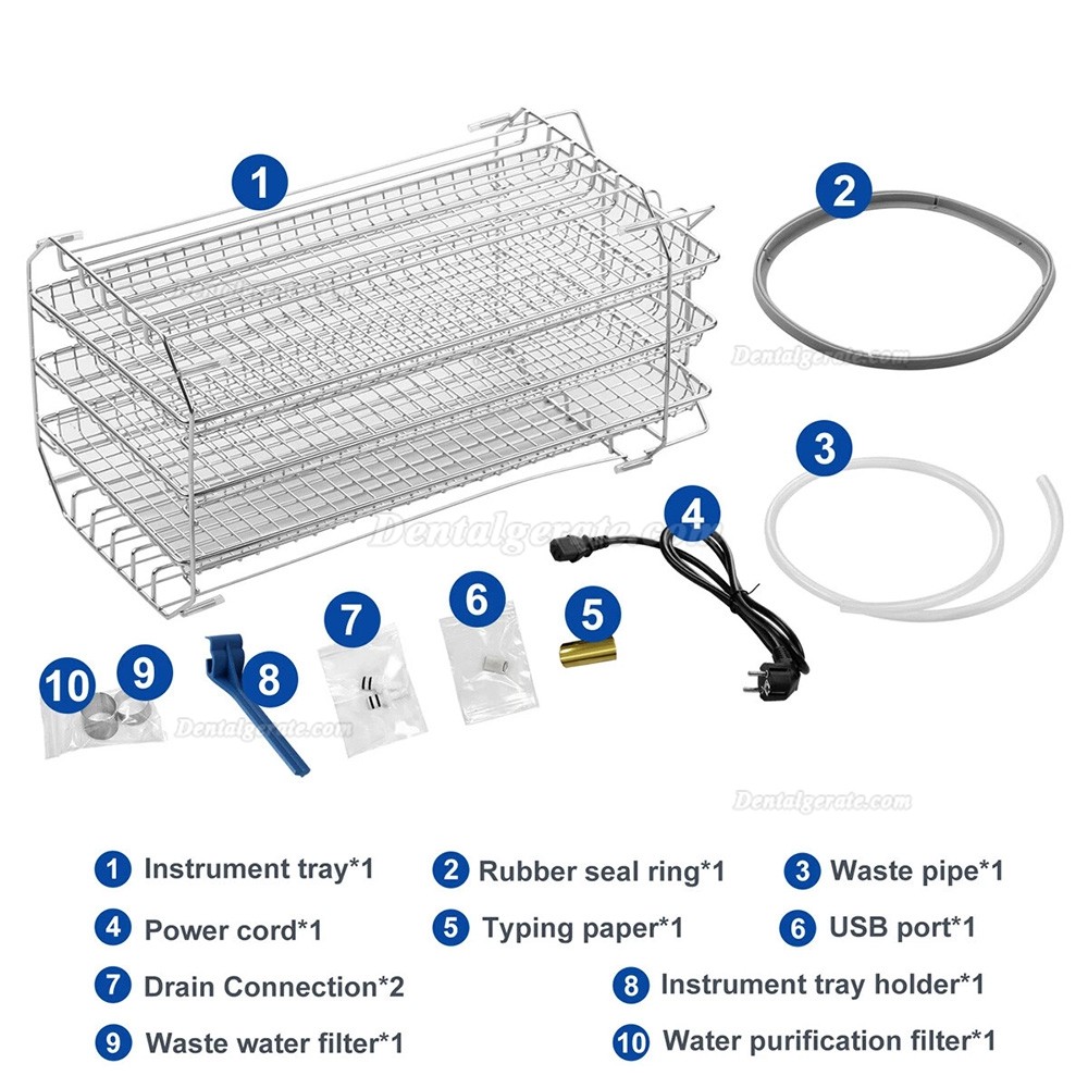 Fomos Foster Plus 22L Dental Autoklav Sterilisation Klasse B mit integriertem Drucker und Trockenfunktion